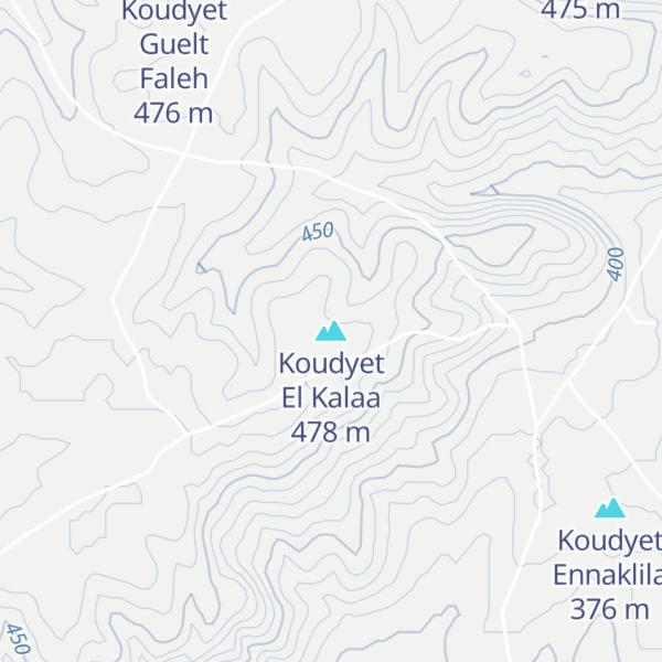 Map of Koudyet El Kalaa