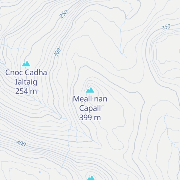 Map of Meall nan Capall