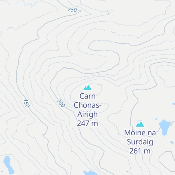 Map of Carn Chonas-Airigh