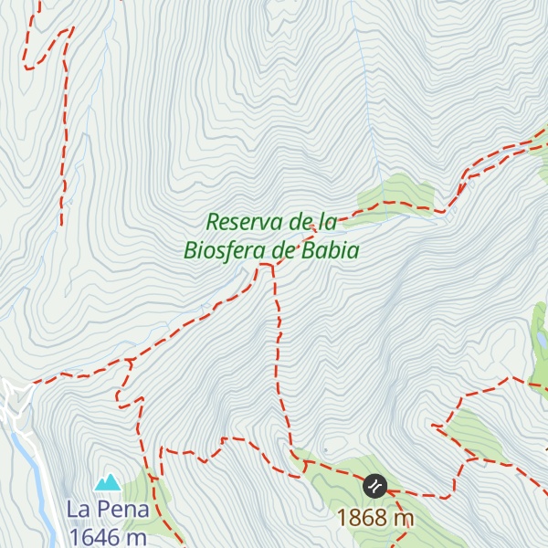 Map of Refugio Vachina del Miru