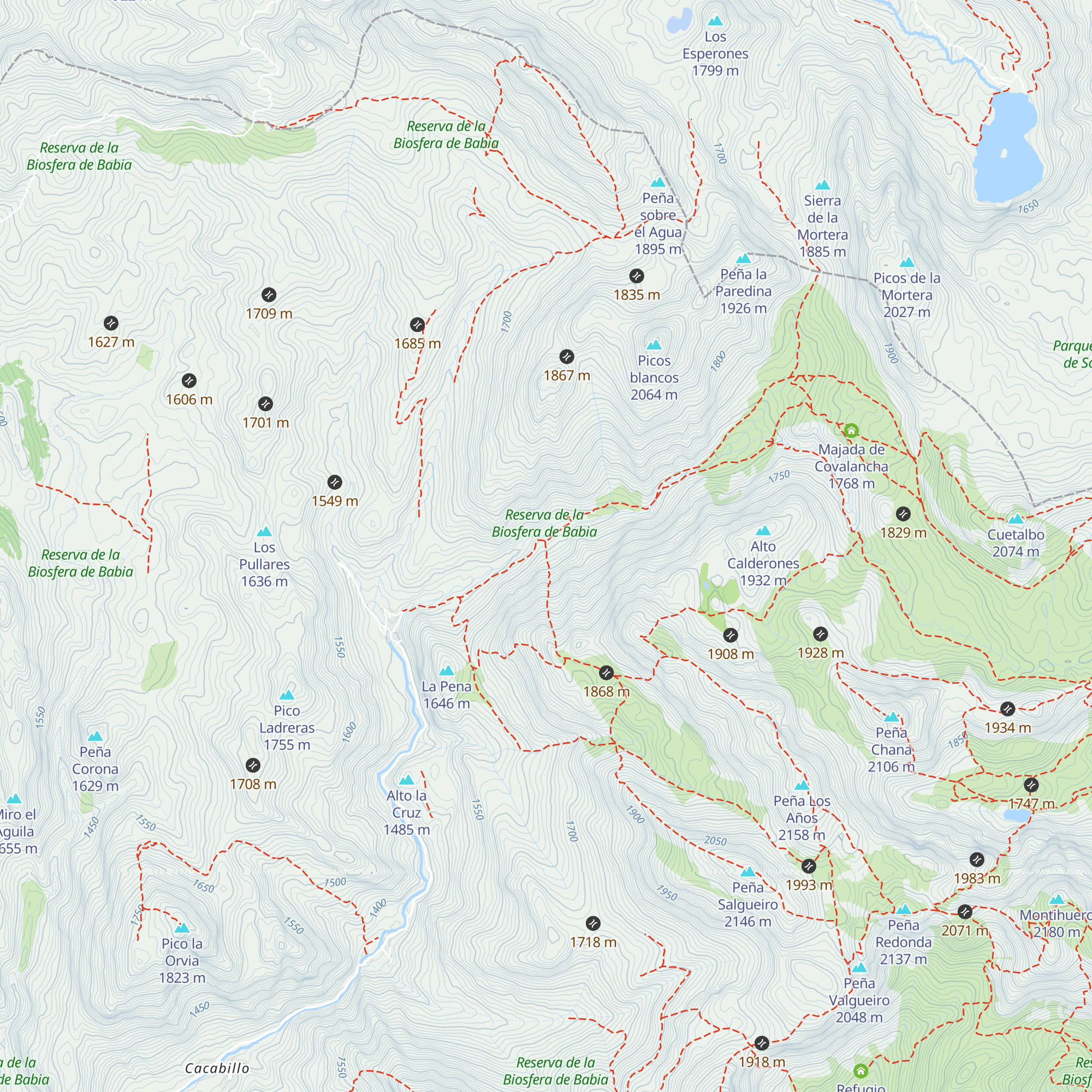 Refugio Vachina del Miru map
