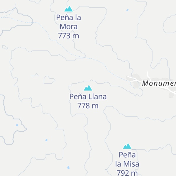 Map of Peña Llana
