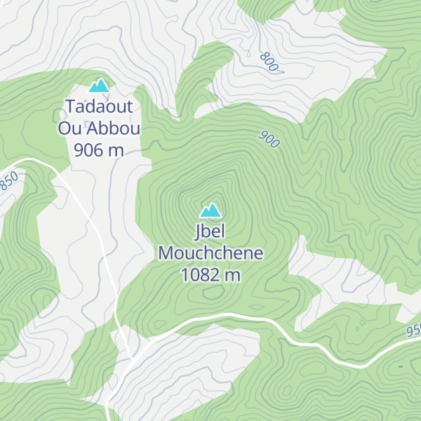 Map of Jbel Mouchchene