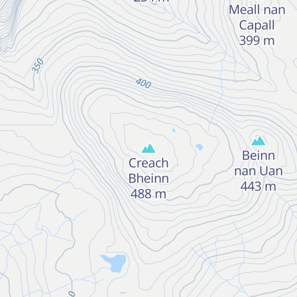 Map of Creach Bheinn