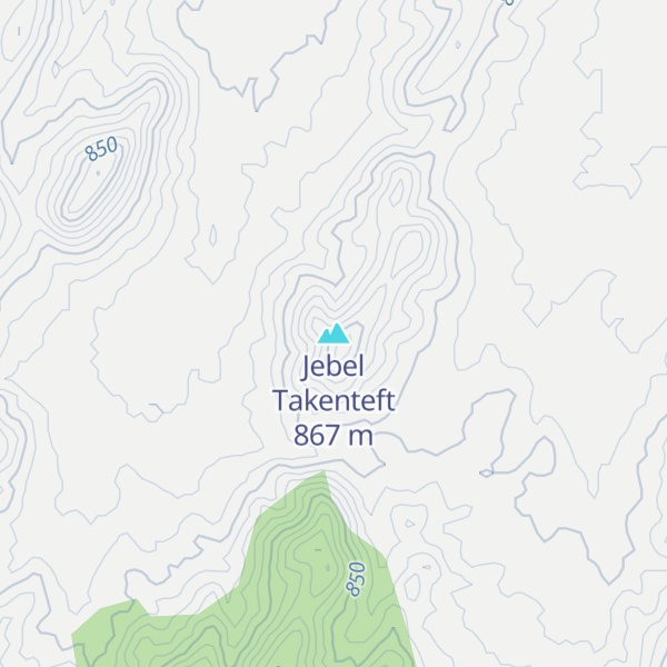 Map of Jebel Takenteft