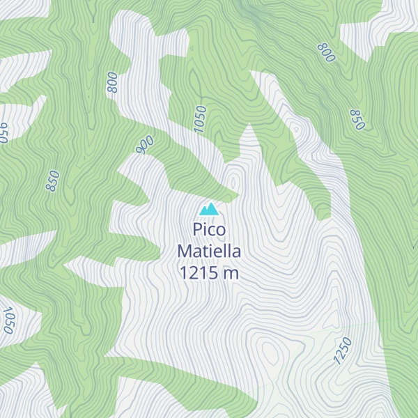 Map of Pico Matiella