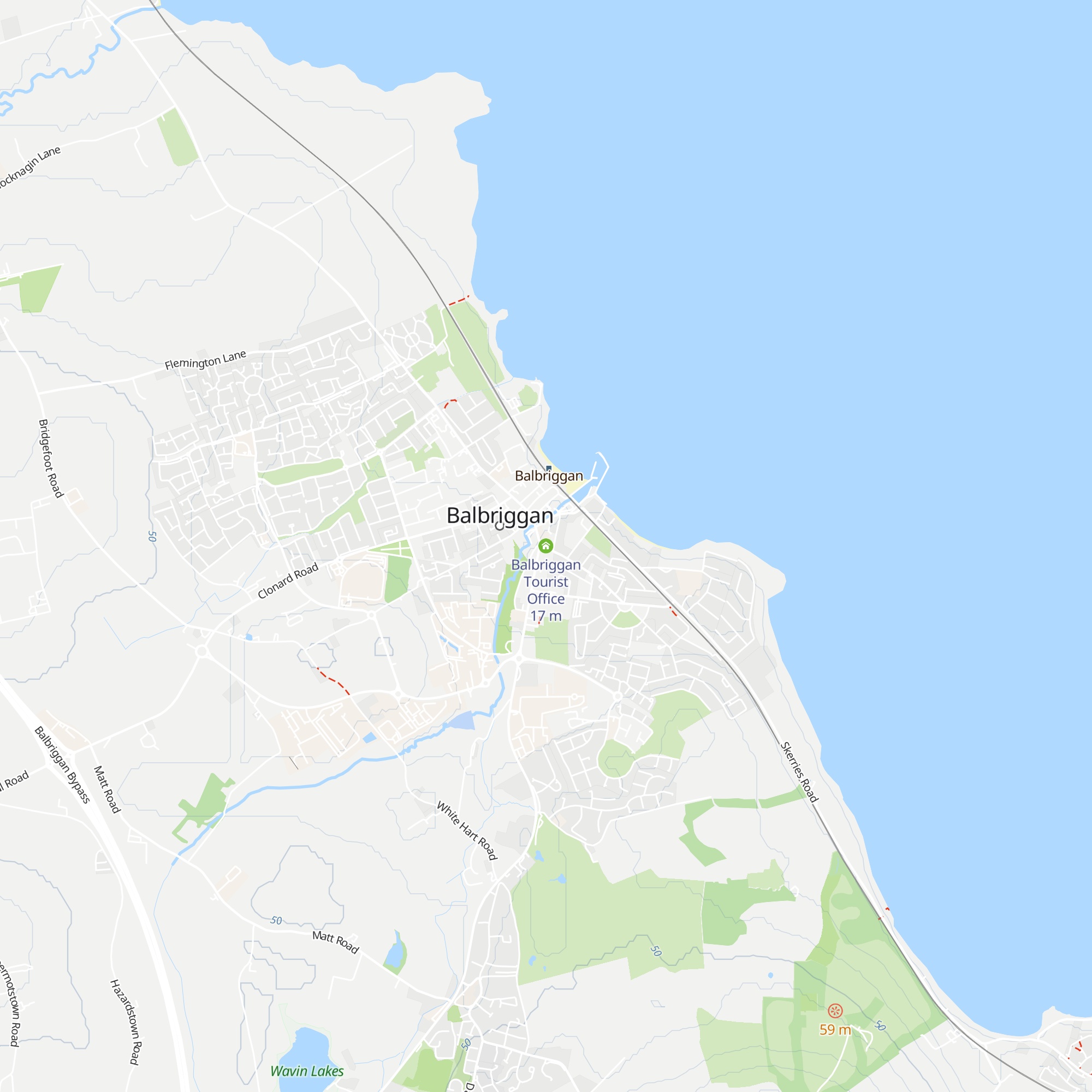 Balbriggan Tourist Office map