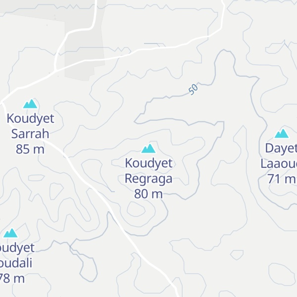 Map of Koudyet Regraga