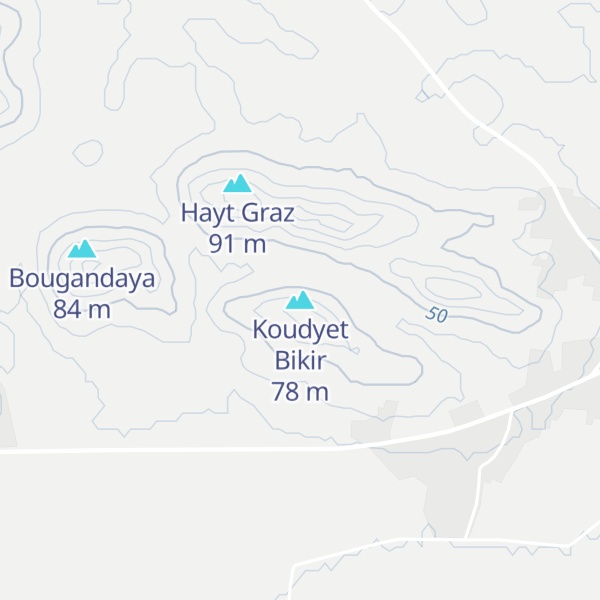 Map of Koudyet Bikir
