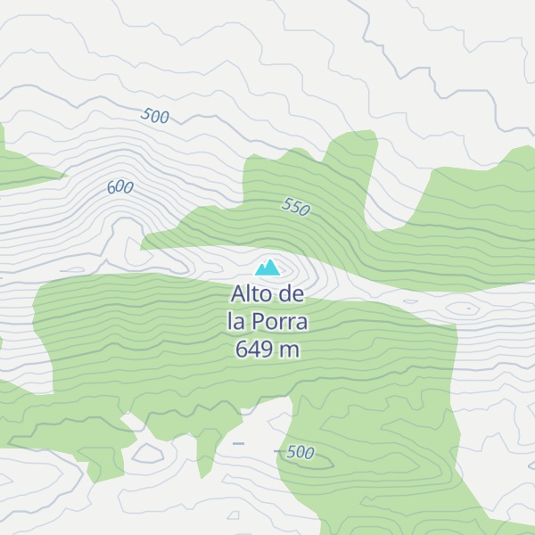 Map of Alto de la Porra