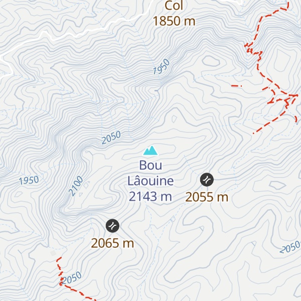 Map of Bou Lâouine
