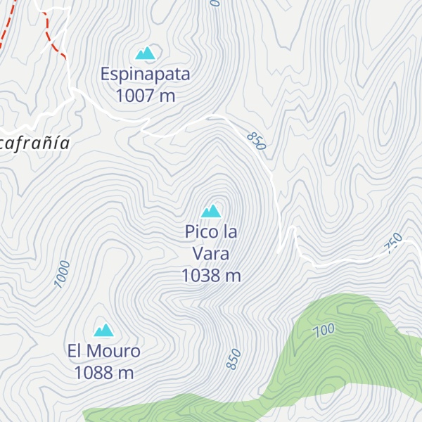 Map of Pico la Vara