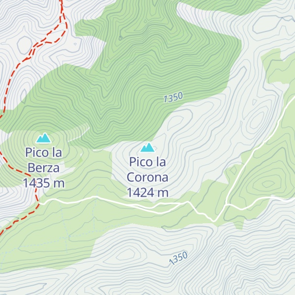 Map of Pico la Corona