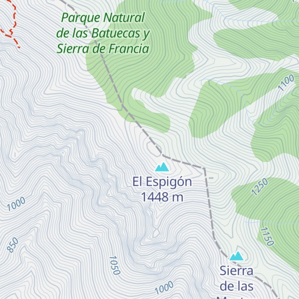 Map of Piquito del Moro