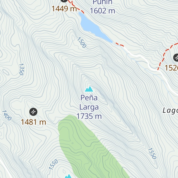 Map of Peña Larga