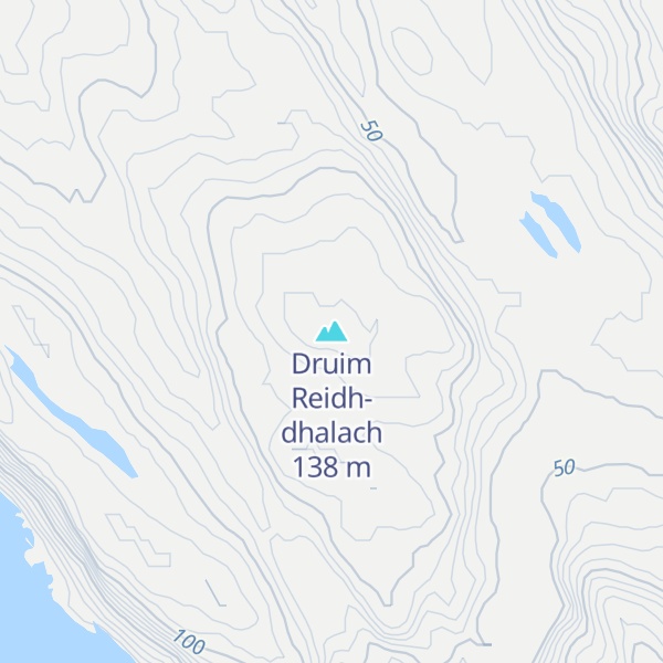 Map of Druim Reidh-dhalach