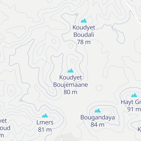 Map of Koudyet Boujemaane