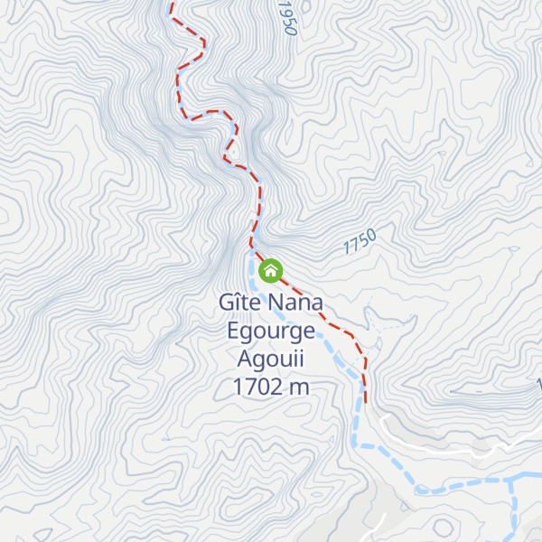 Map of Gîte Nana Egourge Agouii