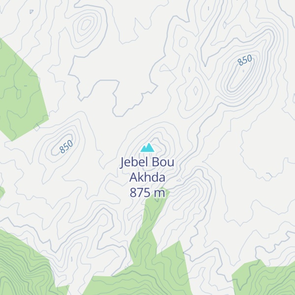 Map of Jebel Bou Akhda