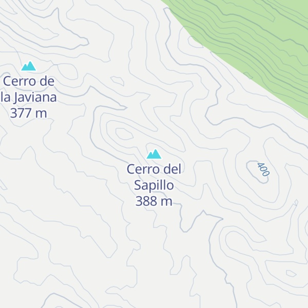 Map of Cerro del Sapillo