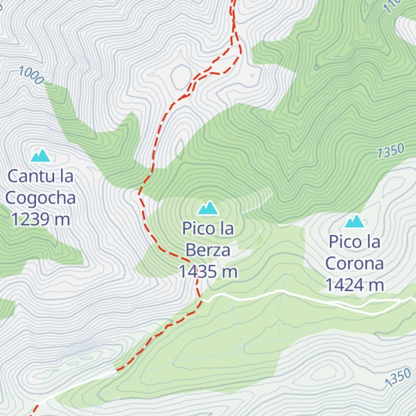 Map of Pico la Berza