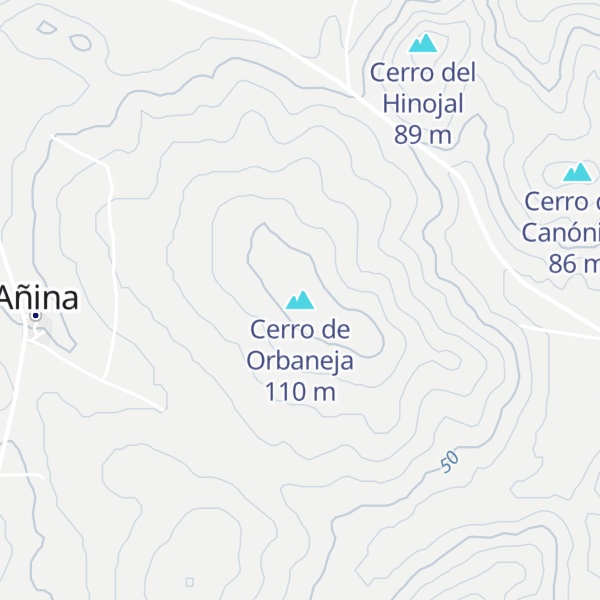 Map of Cerro de Orbaneja