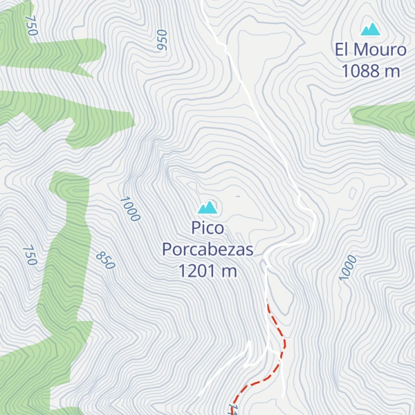 Map of Pico Porcabezas