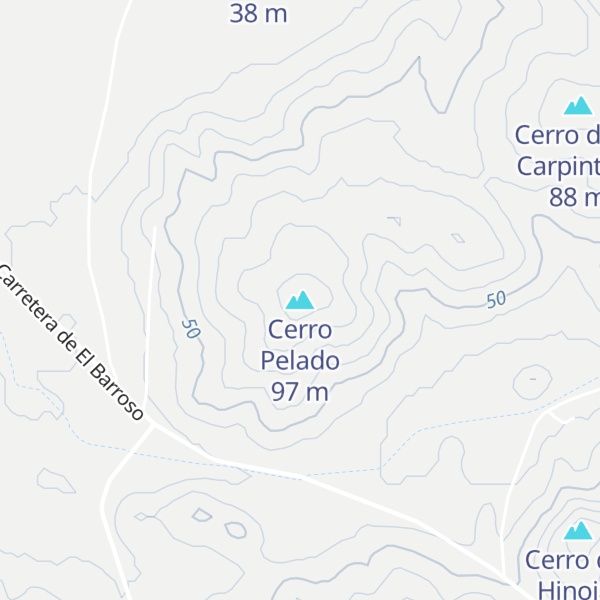 Map of Cerro Pelado
