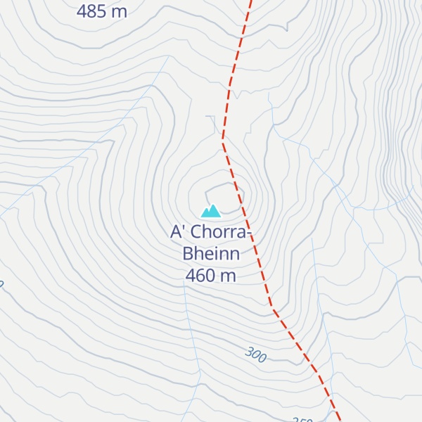 Map of A' Chorra-Bheinn