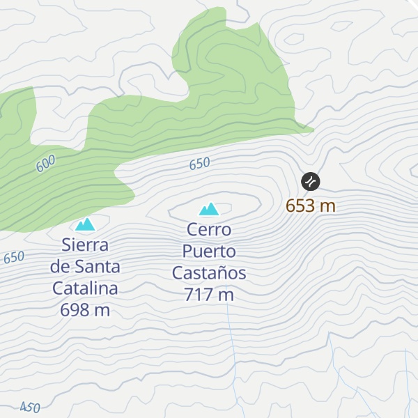 Map of Cerro Puerto Castaños