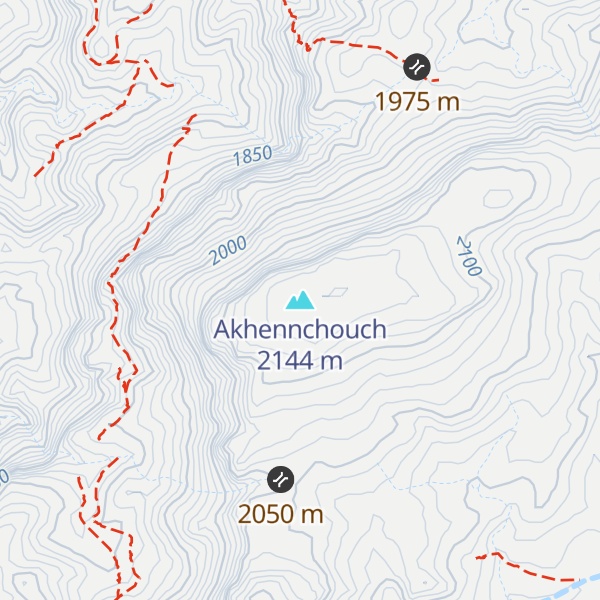 Map of Akhennchouch
