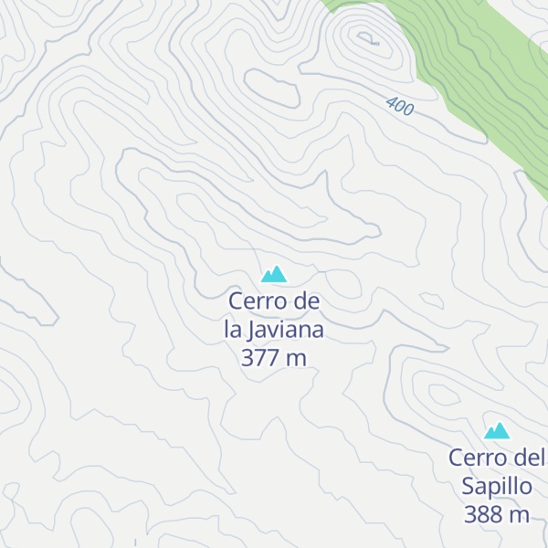 Map of Cerro de la Javiana