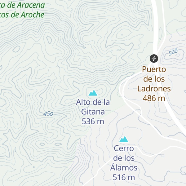 Map of Alto de la Gitana