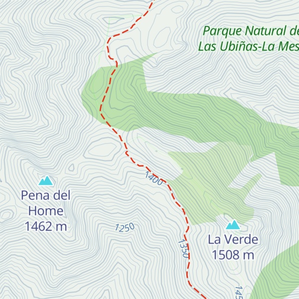 Map of Sierra de la Verde