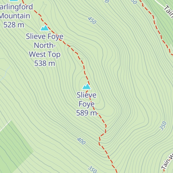 Map of Slieve Foye