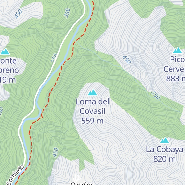 Map of Loma del Covasil