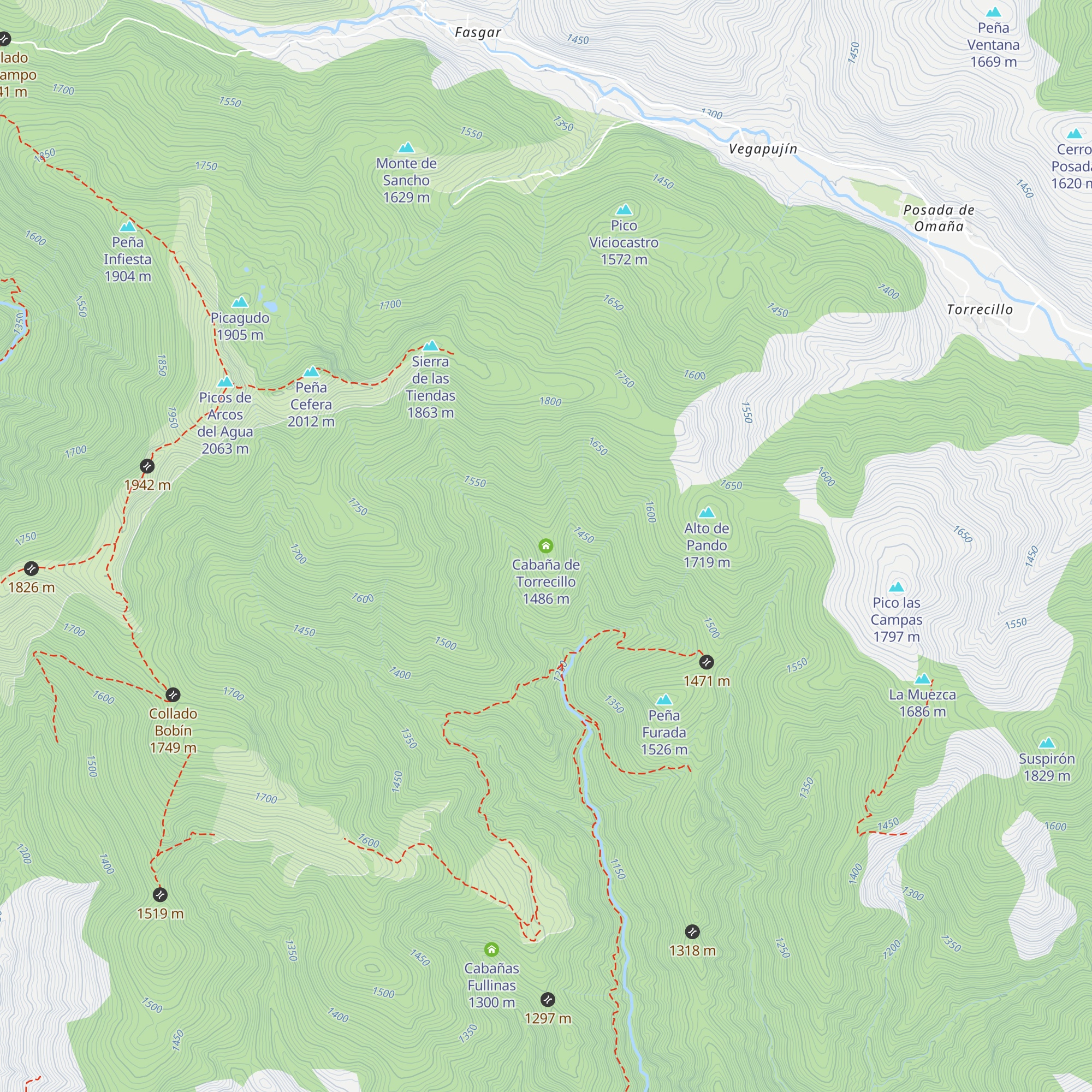 Cabaña de Torrecillo map