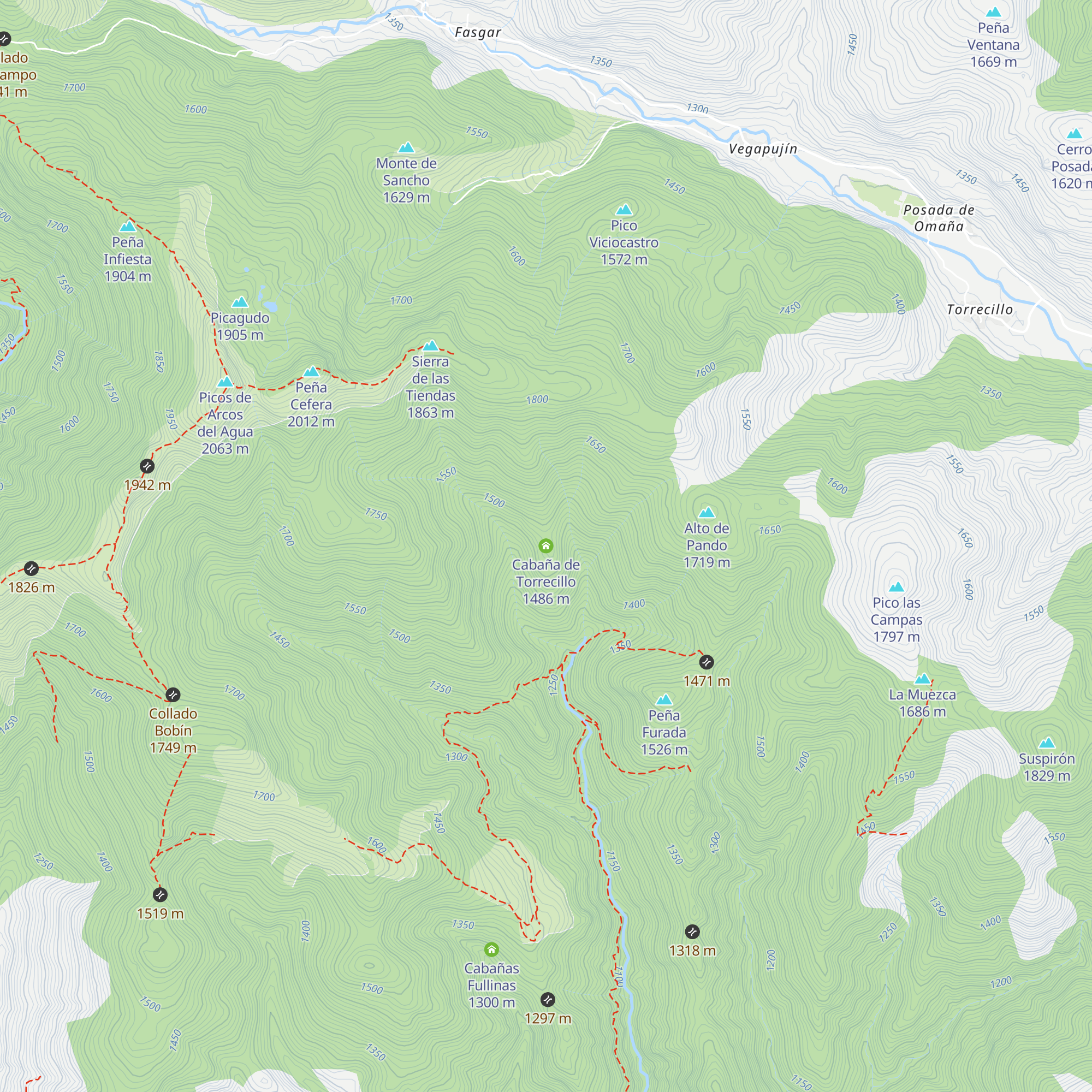 Cabaña de Torrecillo map