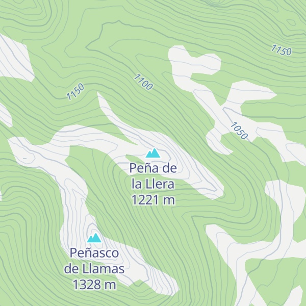 Map of Peña de la Llera
