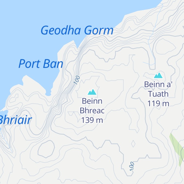Map of Beinn Bhreac