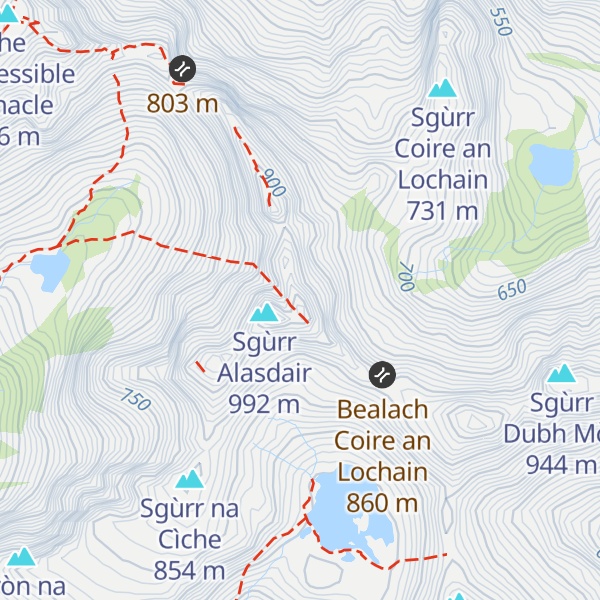 Map of Sgùrr Thearlaich