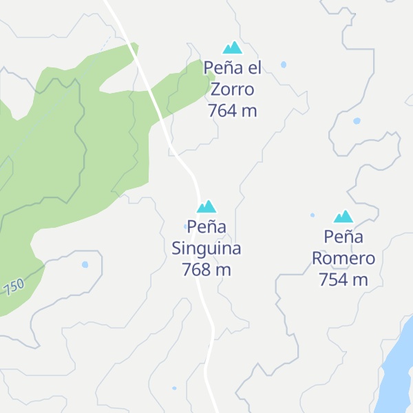 Map of Peña Singuina