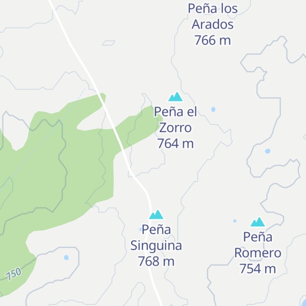 Map of Peña Lombarda