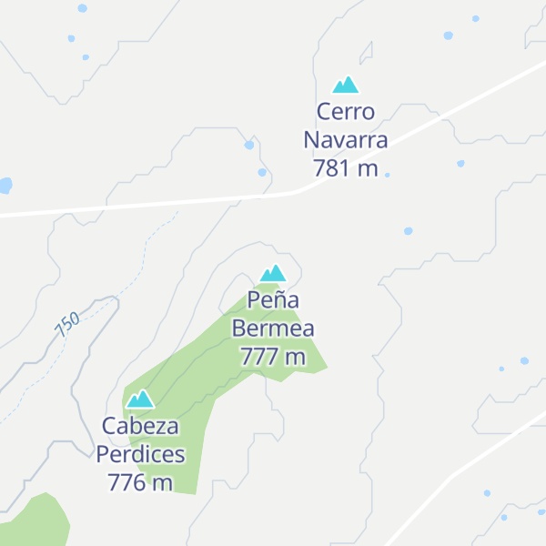 Map of Peña Bermea