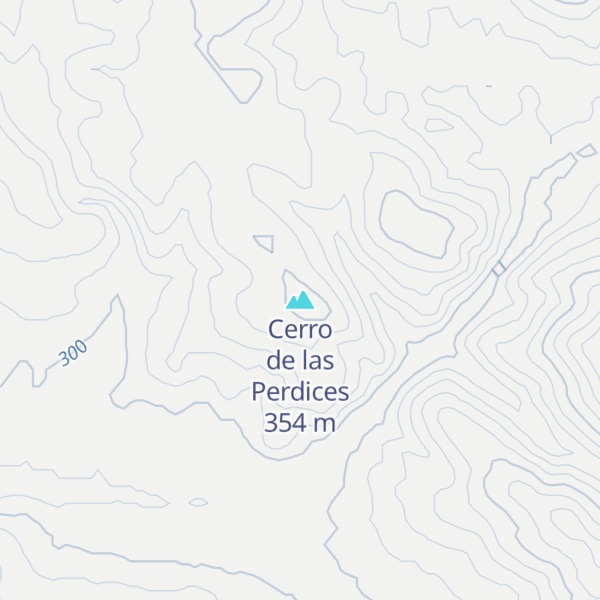 Map of Cerro de las Perdices
