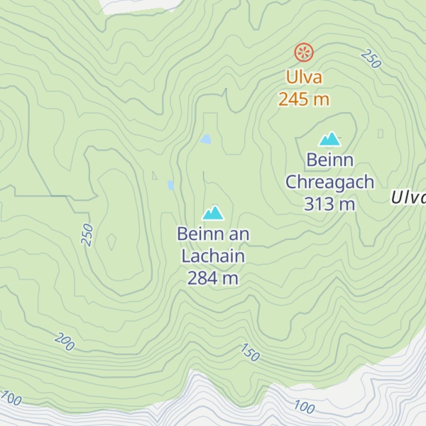 Map of Beinn an Lachain