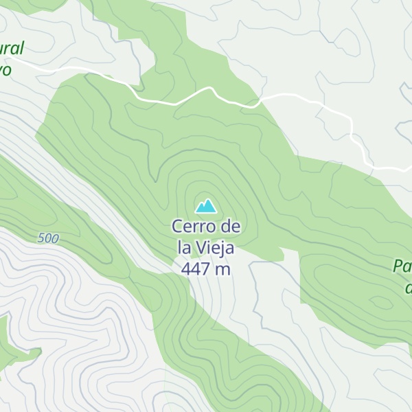 Map of Cerro de la Vieja