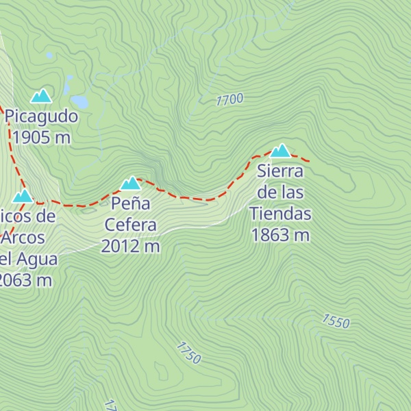 Map of Osedo del Águila