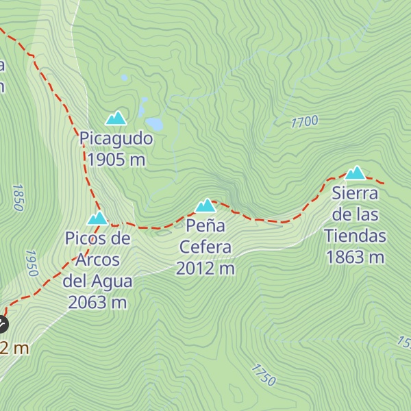 Map of Peña Cefera