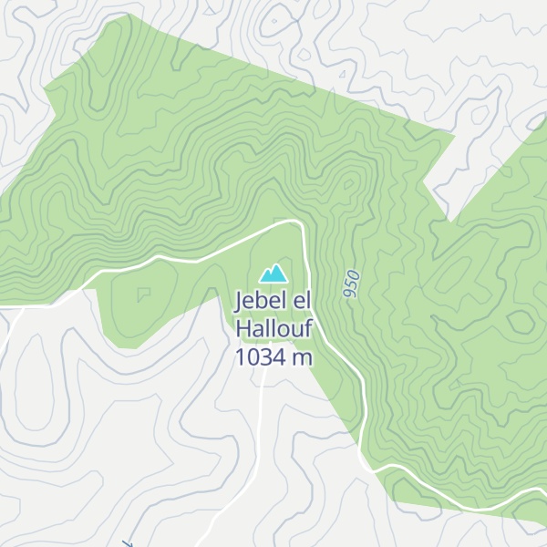 Map of Jebel el Hallouf
